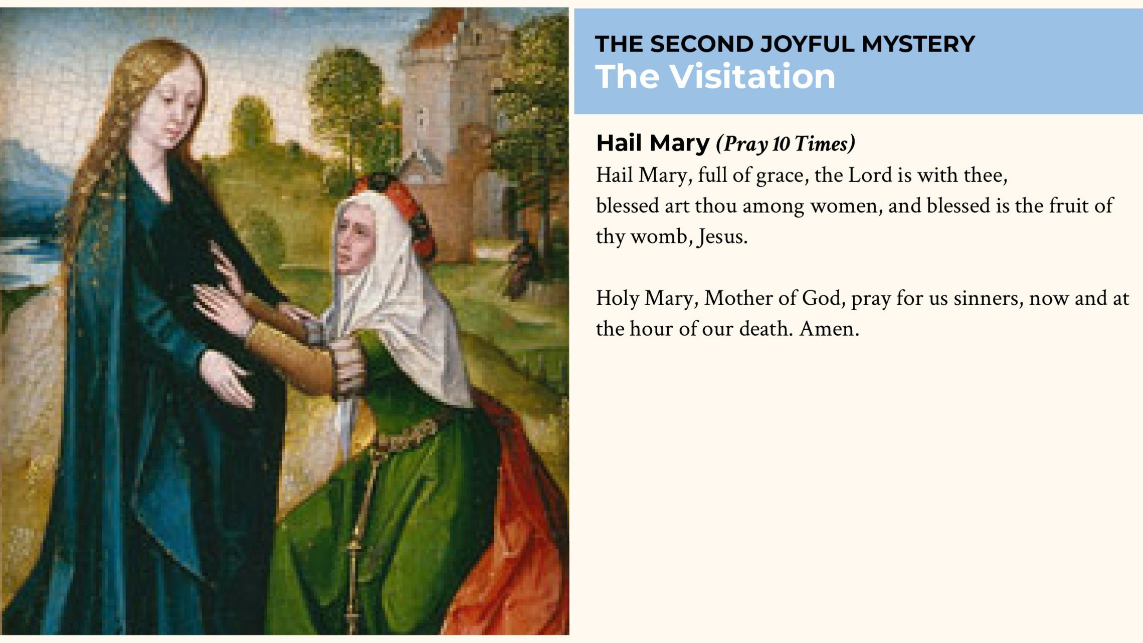 Visitation 10 Hail Marys