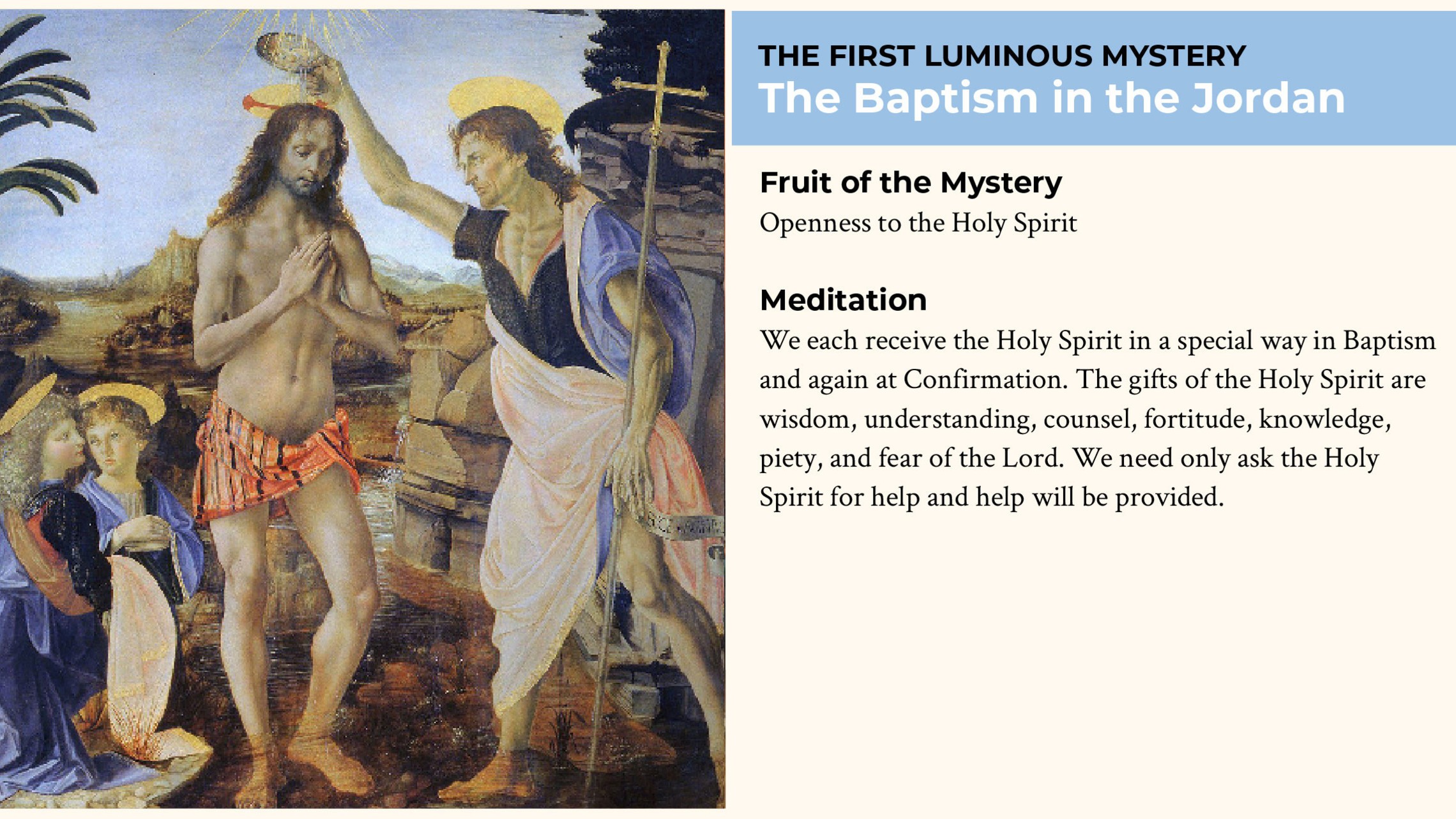 Luminous mysteries fruits hotsell