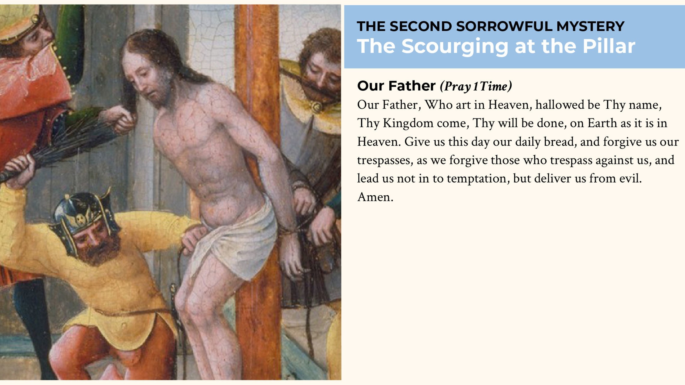 Scourging Our Father