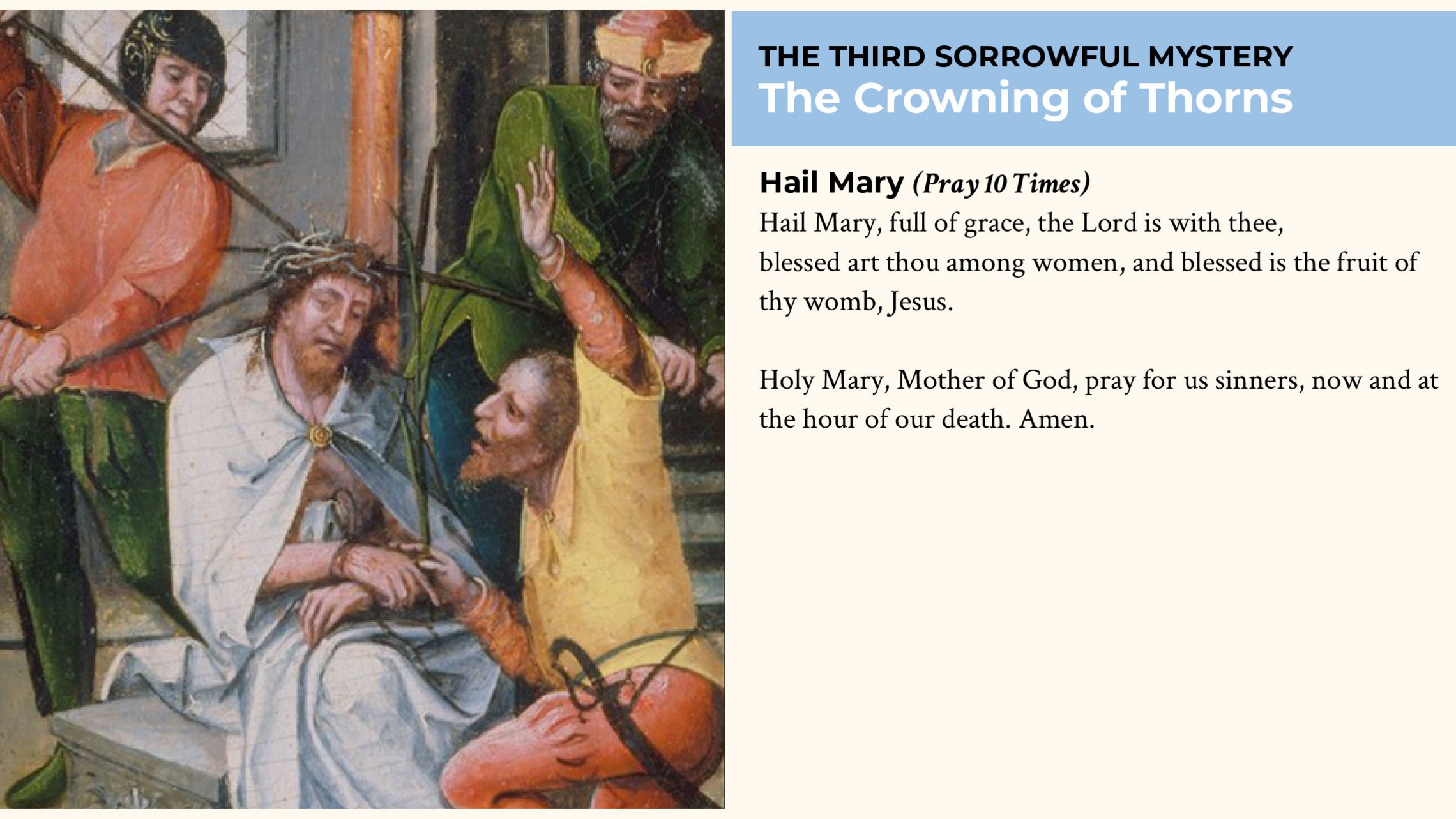Crowning 10 Hail Marys