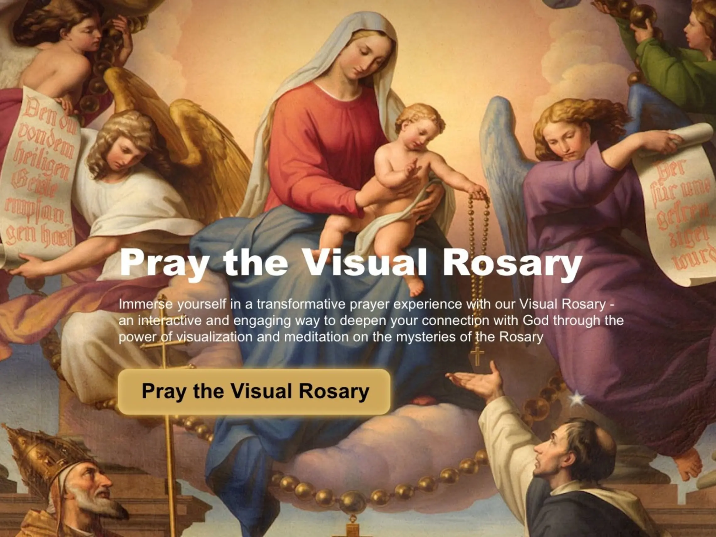Mary And The Rosary Iphone